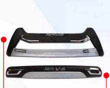 Накладки на бампера, вариант 6, на RAV4 до 11/2015