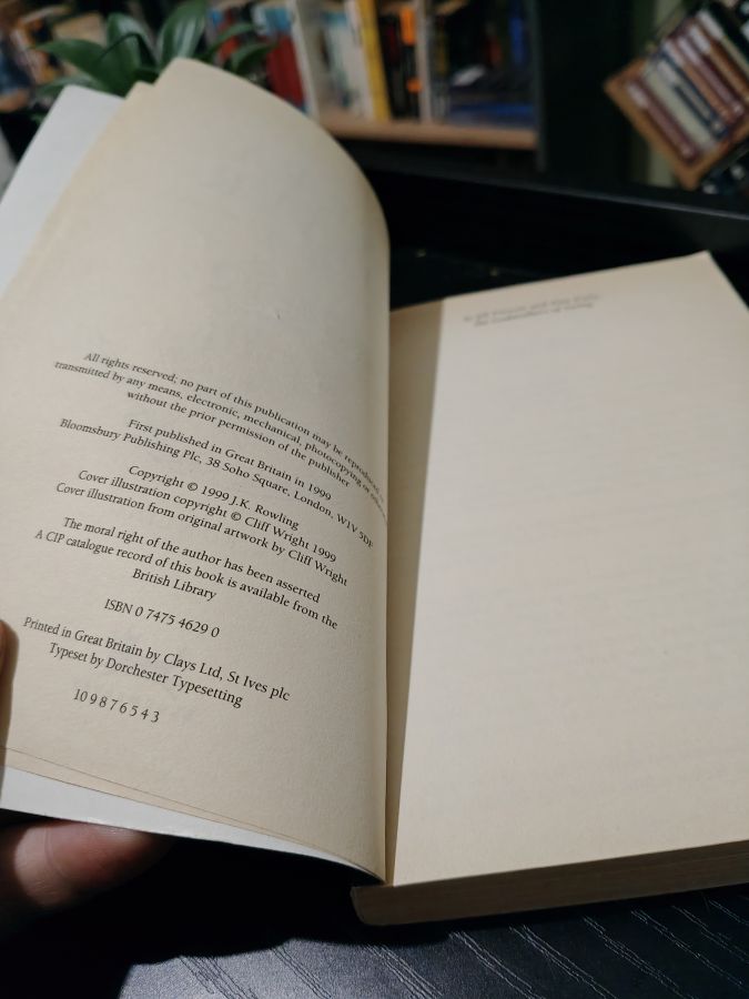 Harry Potter and the prisoner of Azkaban британское издание тираж 3