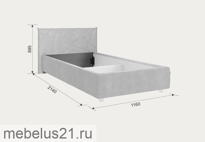 Кровать с основанием Бест 90х200 см