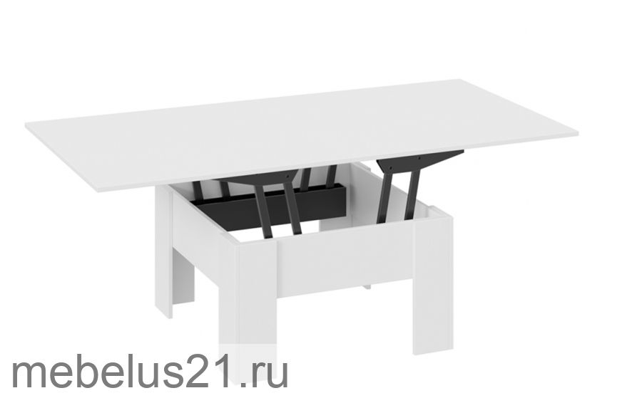 Стол журнальный тип 10 Белый Ясень