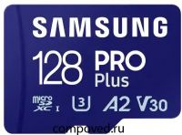 Карта памяти 128Gb MicroSD Samsung PRO Plus + SD адаптер (MB-MD128SA)
