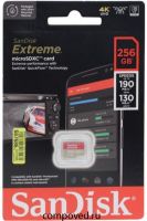 Карта памяти 256Gb MicroSD SanDisk Extreme (SDSQXAV-256G-GN6MN)