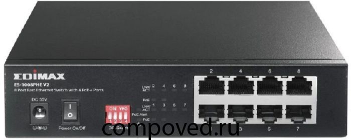 Коммутатор (свитч) Edimax ES-1008PHE V2