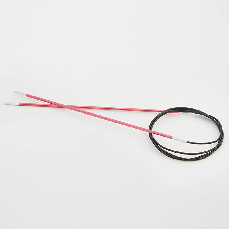 Спицы круговые Zing  KnitPro на леске 100 см