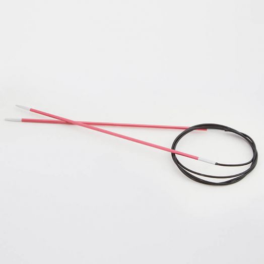 Спицы круговые Zing  KnitPro на леске 100 см