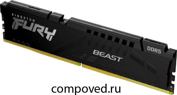 Оперативная память 16Gb DDR5 6000MHz Kingston Fury Beast (KF560C30BBE-16)