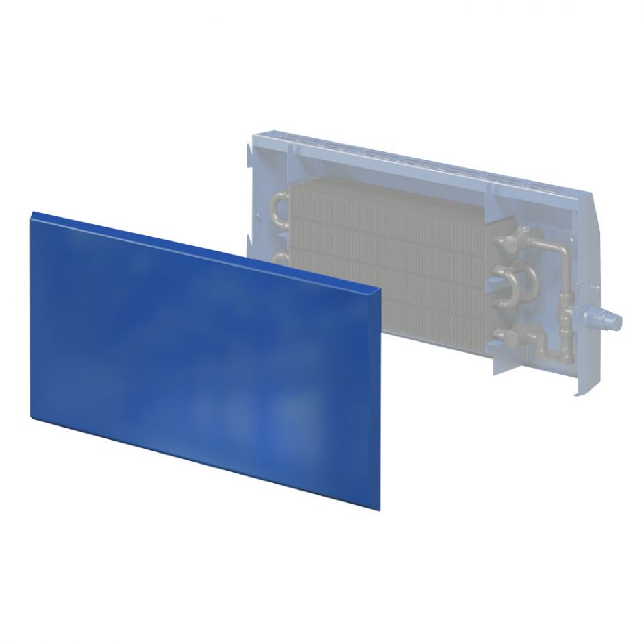 Изображение Горизонтальный настенный дизайн-конвектор Varmann SteelKon STK H W O 80.450.1220 подключение боковое