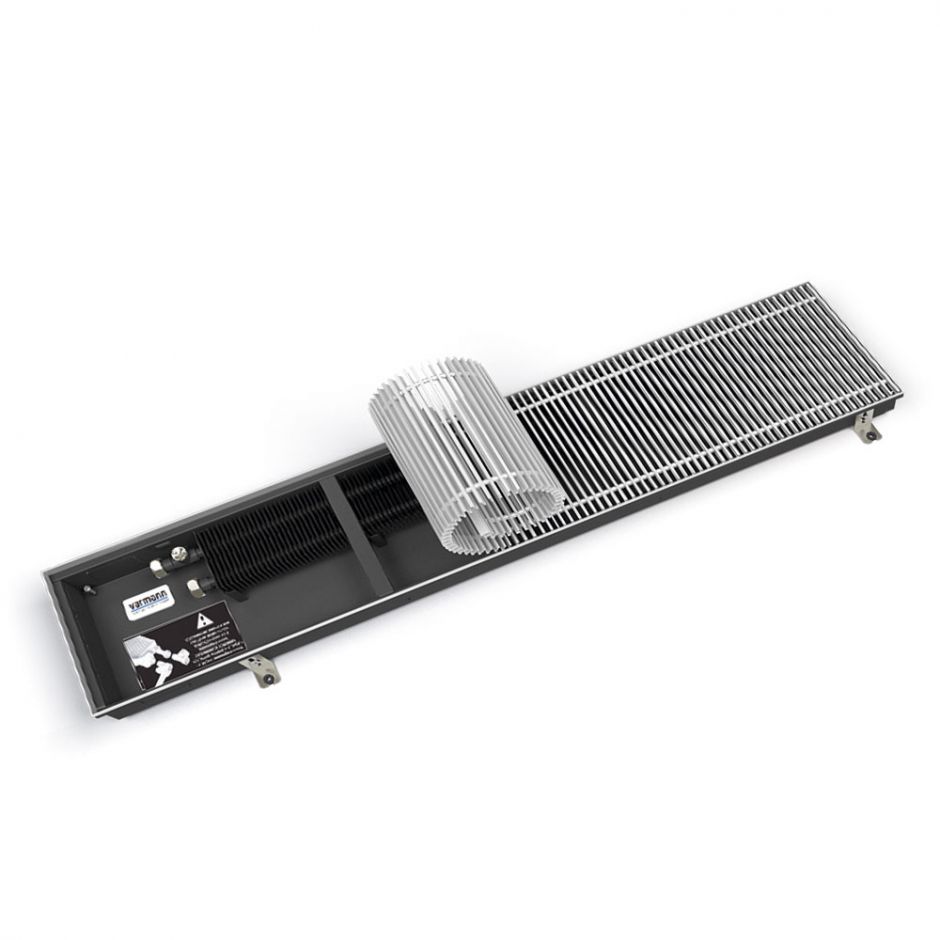 Встраиваемый в пол конвектор Varmann Ntherm N 230.110.2000 без решетки цвет RAL9005