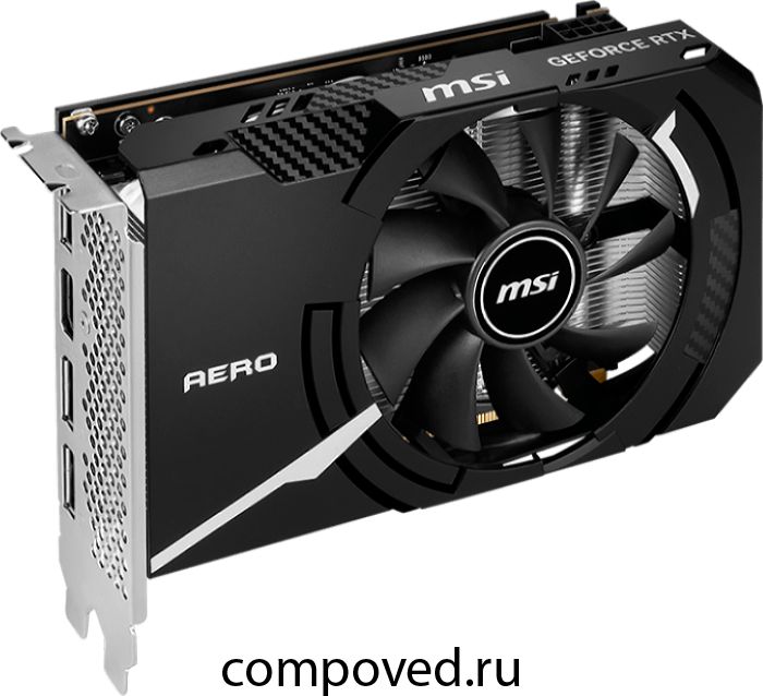 Видеокарта NVIDIA GeForce RTX 4060 MSI OC 8Gb (RTX 4060 AERO ITX 8G OC)