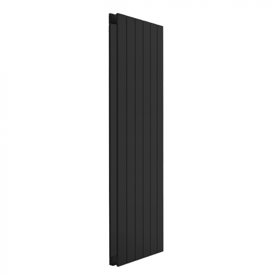 Трубчатый вертикальный радиатор Соло КЗТО В 2 -1750 RAL9005 матовый ФОТО