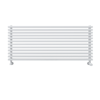 Горизонтальный радиатор с квадратными колонками КЗТО QUADRUM NEO 50 H 1500 RAL 9016 схема 3