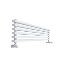 Горизонтальный радиатор с квадратными колонками КЗТО QUADRUM NEO 50 H 1000 RAL 9016 схема 8