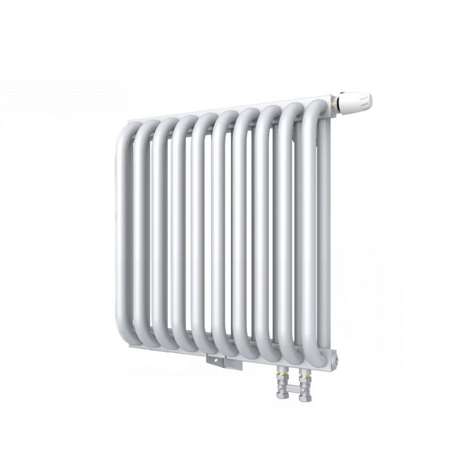 Стальной двухрядный радиатор с квадратным коллектором КЗТО РС 2-500 1/2 нижнее подключение прав