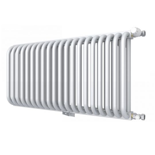 Низкий двухрядный радиатор с квадратным коллектором КЗТО РС 2-300 3/4 схема 6