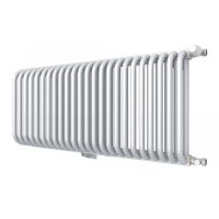 Низкий двухрядный радиатор с квадратным коллектором КЗТО РС 2-300 3/4 схема 8