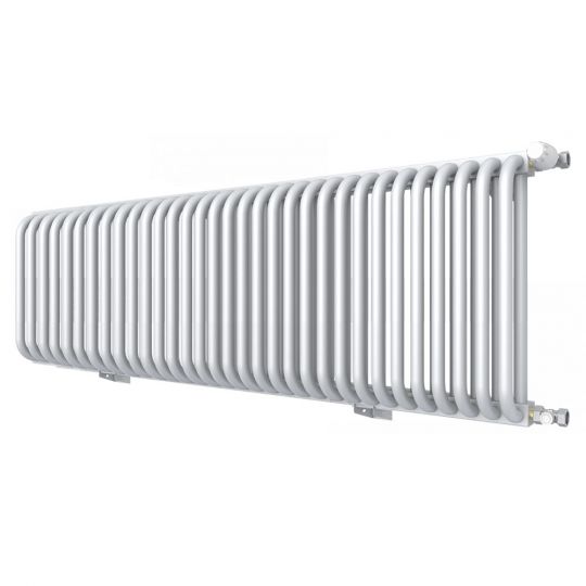 Низкий двухрядный радиатор с квадратным коллектором КЗТО РС 2-300 3/4 схема 12