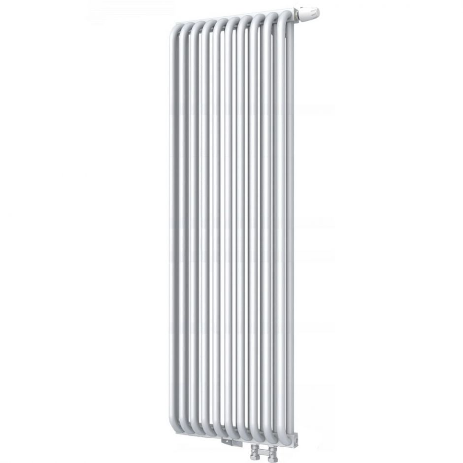 Стальной двухрядный радиатор с квадратным коллектором КЗТО РС 2-1750 1/2 нижнее подключение прав