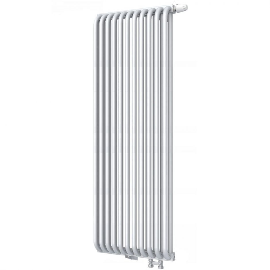 Стальной двухрядный радиатор с квадратным коллектором КЗТО РС 2-1750 1/2 нижнее подключение прав ФОТО