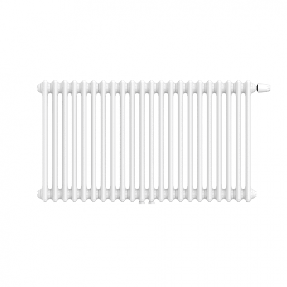 Трубчатый радиатор КЗТО Bataria 2-500 UT нижнее универсальное подключение RAL 9016 ФОТО