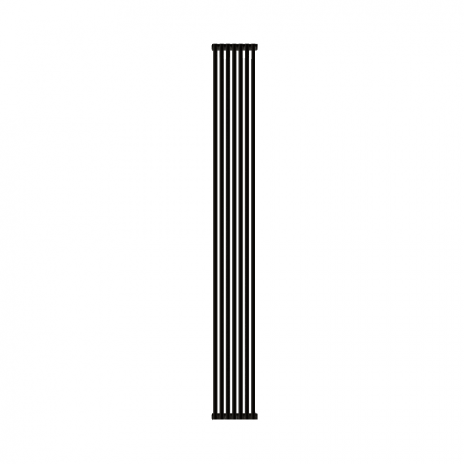 Стальной радиатор КЗТО Гармония с тонкими трубками А20 1-2000-7 RAL 9005M