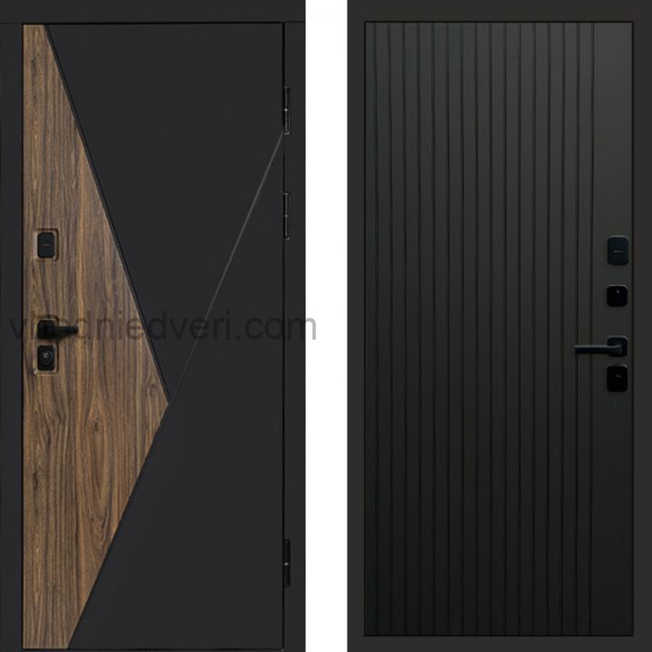 Входная дверь Termo-door Матрикс Ультра - FLAT Черный кварц