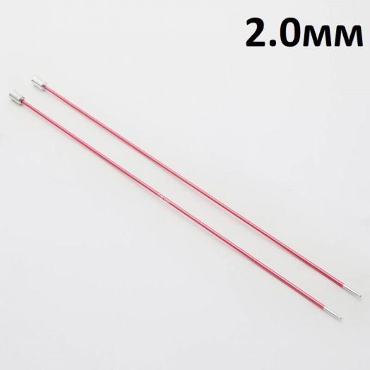 Спицы прямые  ZING Knit Pro алюминиевые 30 см