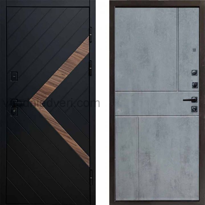 Входная дверь Termo-door Плэй - Горизонт Бетон темный