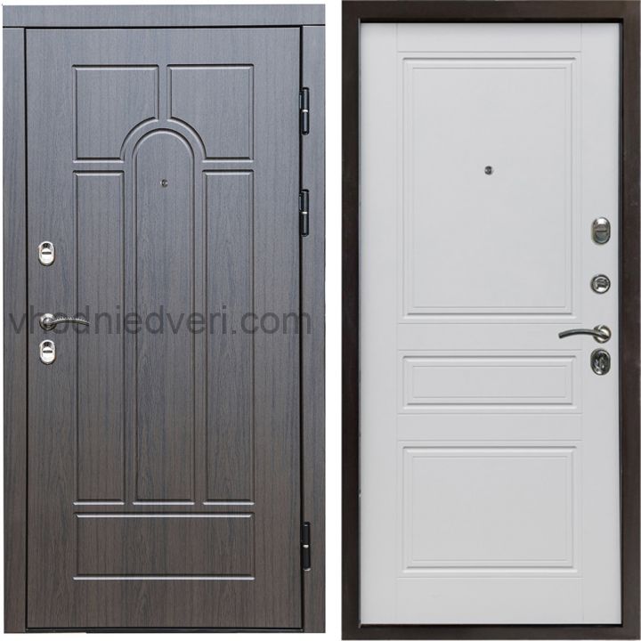 Входная дверь Termo-door Модена Венге - Классик Белый софт