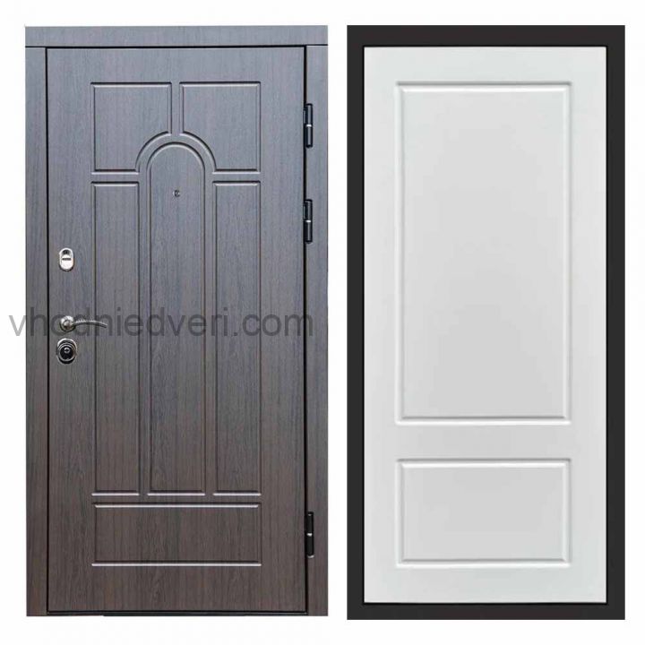 Входная дверь Termo-door Модена Венге - Марсель Белый софт