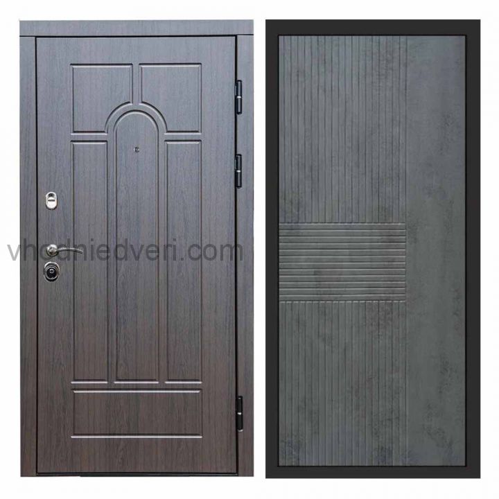 Входная дверь Termo-door Модена Венге - Мастино Бетон темный
