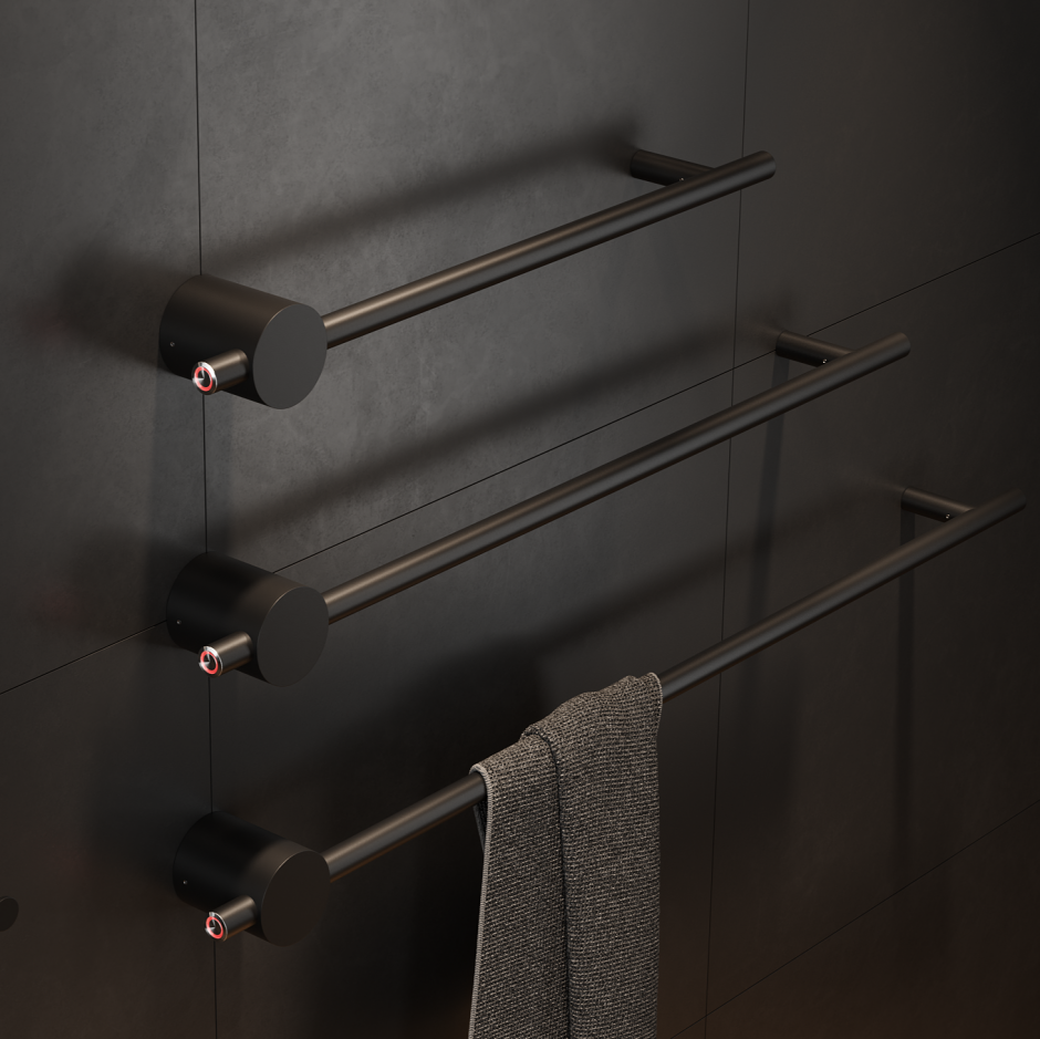 Электрический дизайнерский полотенцесушитель Broner Bruno 600 мм горизонтальный и вертикальный монтаж