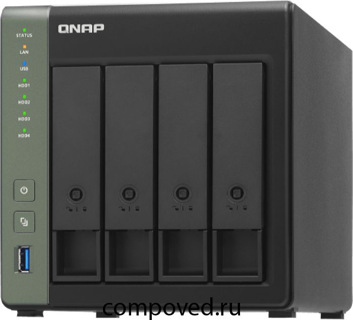 Сетевое хранилище (NAS) QNAP TS-431X3-4G