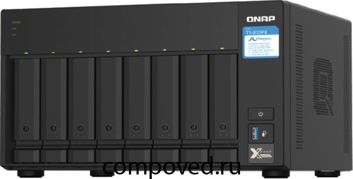 Сетевое хранилище (NAS) QNAP TS-832PX-4G