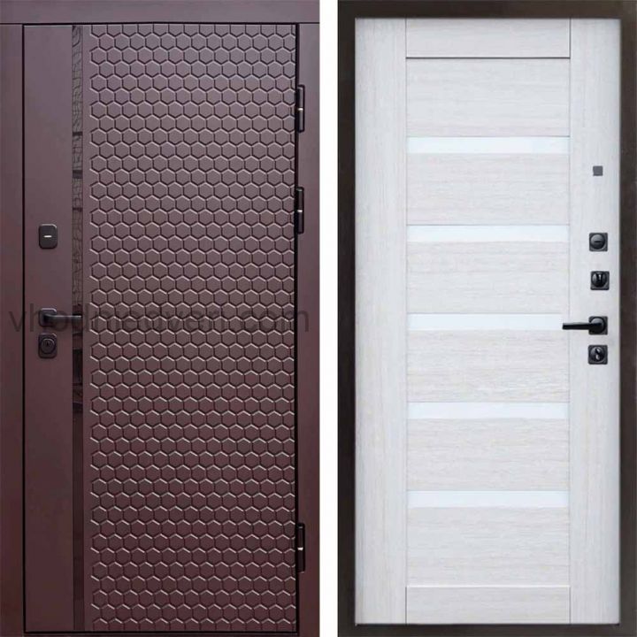 Входная дверь Termo-door Simple Шоколад - Царга Лиственница