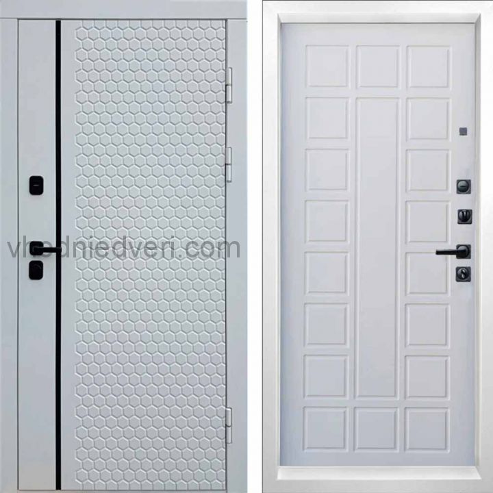 Входная дверь Termo-door Simple White - Престиж Белое дерево