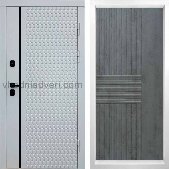 Входная дверь Termo-door Simple White - Мастино Бетон темный