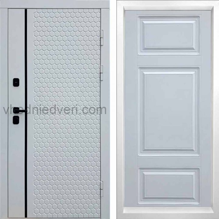 Входная дверь Termo-door Simple White - Лион Белый софт