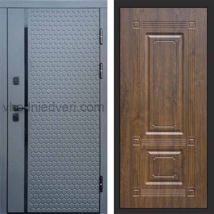 Входная дверь Termo-door Simple Графит - Мадрид Дуб
