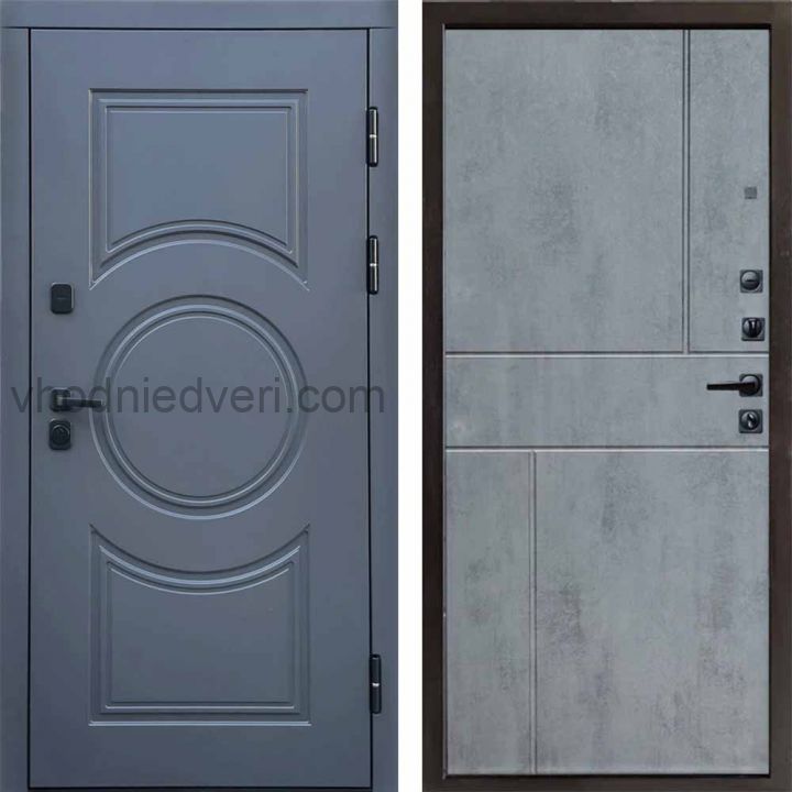 Входная дверь Termo-door Сфера - Горизонт Бетон темный