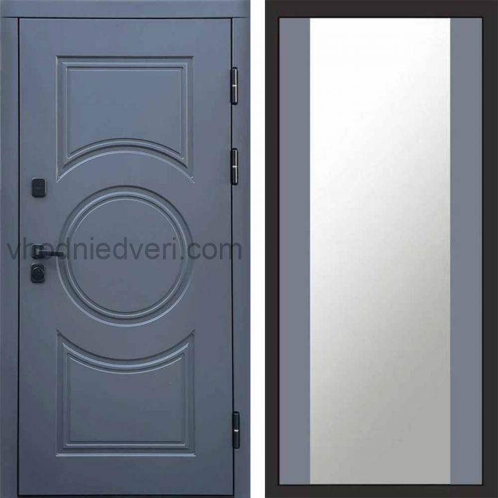 Входная дверь Termo-door Сфера - Зеркало Грей софт