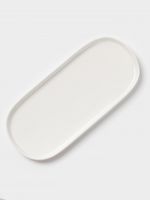 Блюдо сервировочные Magistro White Snow, 34.5?15.5?2 см, фарфор, белое