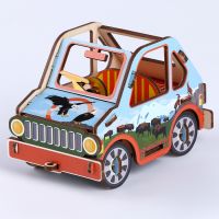 Конструктор 3D «Машинка горы», 19 деталей