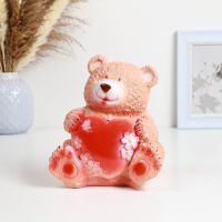 Копилка для денег «Мишка с сердцем», гипс, 16?20 см