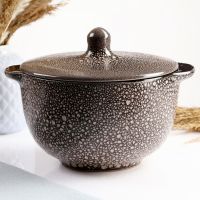 Пельменница «Борисовская», 2 л, 19?12 см, мрамор, коричневая