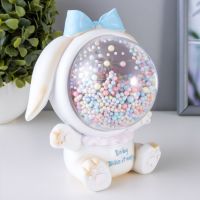 Фигурка светящаяся RISALUX «Зайка», LED-ночник, от батареек, бежевый, 9?14?14 см