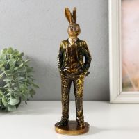 Фигурка полистоун «Заяц в костюме», 8?7.5?26 см