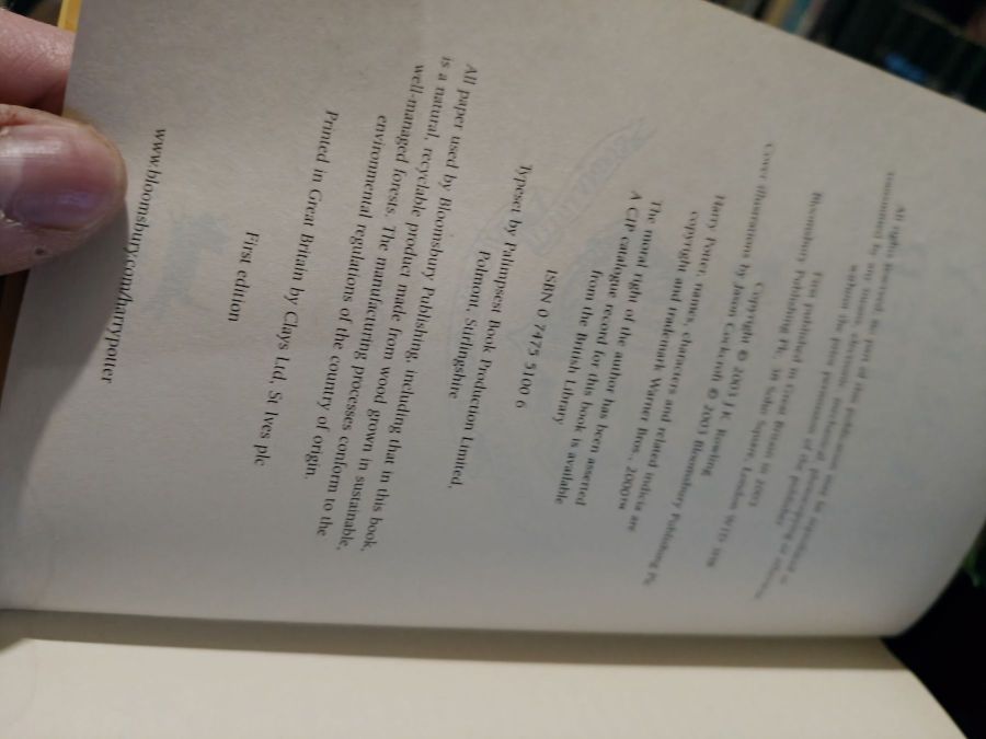 Harry Potter and the order of the Phoenix тираж 1