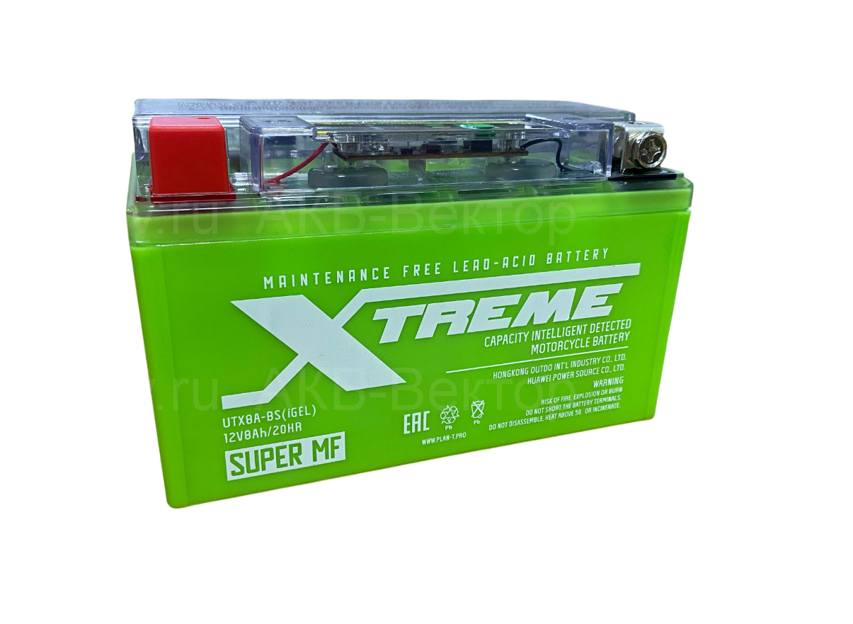 АКБ Xtreme iGel 8Ач UTX8A-BS (YTX7A-BS) 24г