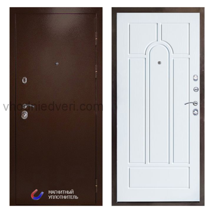 Входная дверь Termo-door Техно Медь - Арка Лиственница