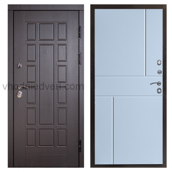 Входная дверь Termo-door Виргиния Венге - Горизонт Белый